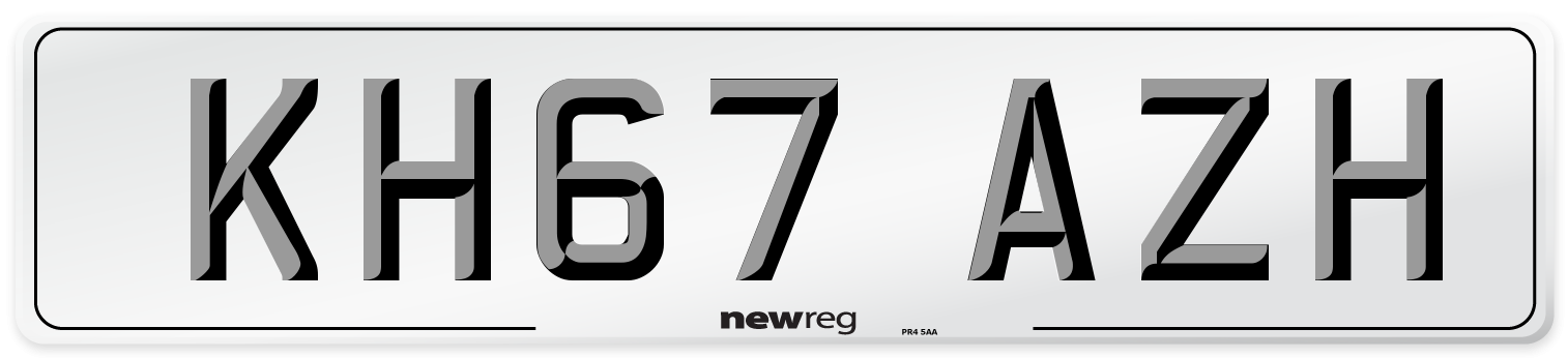KH67 AZH Number Plate from New Reg